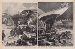 De Rivalen voor de America Cup door Charles Edward Dixon